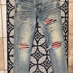 Red Amiri jeans 