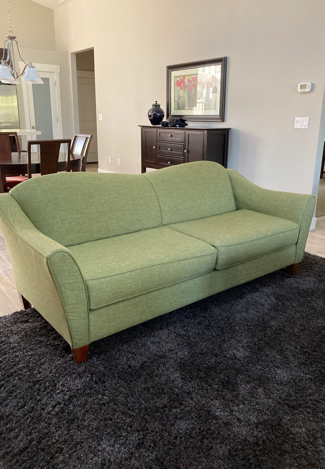 Spring green couch