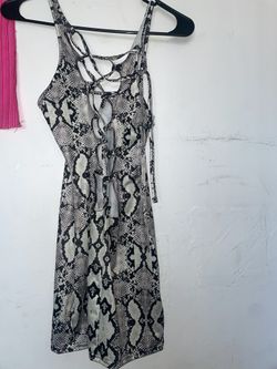 Mini Snake Print Leopard Dress