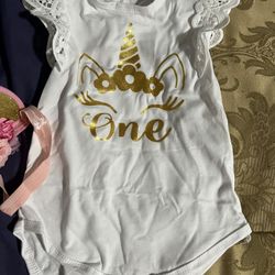 One Year Old Birthday Outfit For A Girl