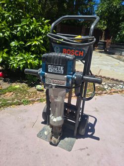 BOSCH 120-Volt 1-1/8 Hex Breaker Hammer Brute Turbo Deluxe Kit with basic Cart