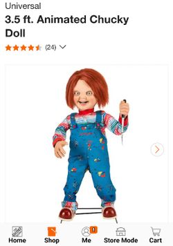 The Home Depot Animated Chucky Doll