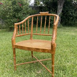 Century Chair Regency Bamboo & Cane Rattan Chair