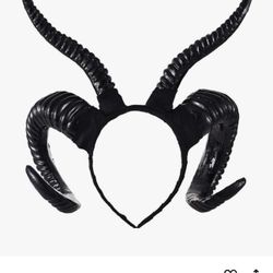 Goth Antelope Sheep Horns Headband