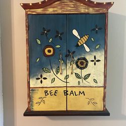 Bee Balm Handcrafted Wall Cabinet
