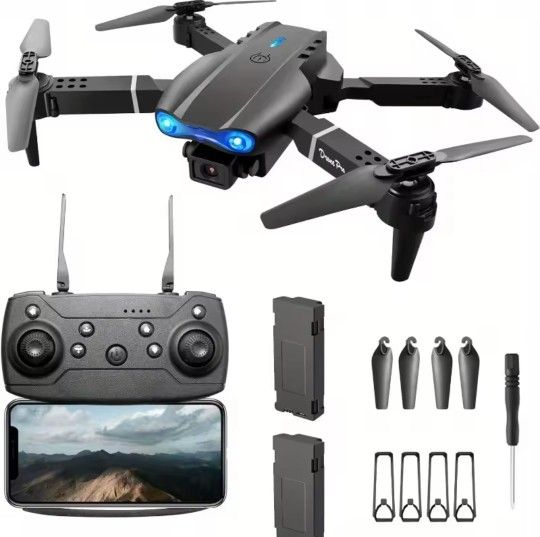 E99 Drone Pro Brand New WiFi, 2 Batteries, HD Camera Lens, 