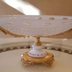 Italian Handcut Crystal Centerpiece dish