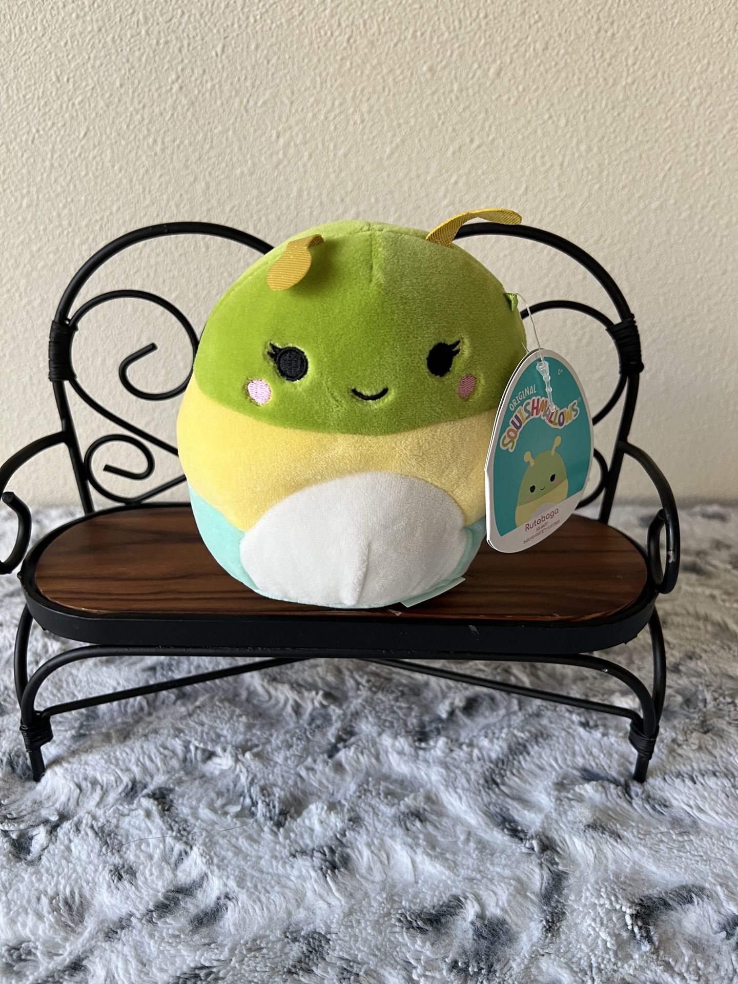 NWT Squishmallows 5 in Rutabaga caterpillar