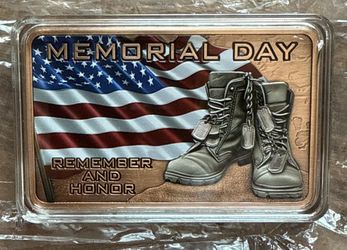 Memorial 5oz Copper Bar