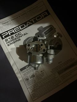 Predator 212 Stock Carb and exhaust
