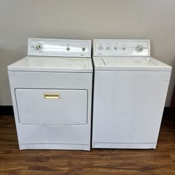 Kenmore 80 series XL Capacity  Electric washer and dryer , comes with a 30-day warranty.