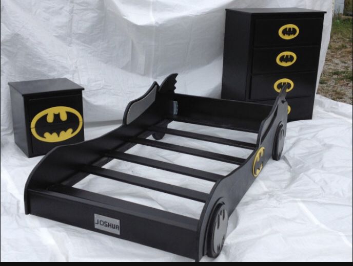 Custom Made Bat Mobile Bed