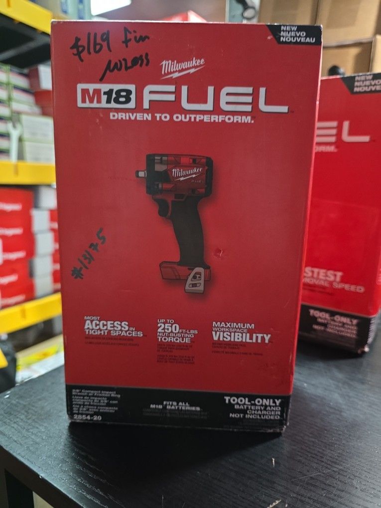 Milwaukee
M18 FUEL GEN-3 18V Lithium-Ion Brushless Cordless 3/8 in. Compact Impact Wrench with Friction Ring (Tool-Only)