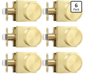 New in box 6 pack of door knobs in gold color PUO near Cedar and Shepherd