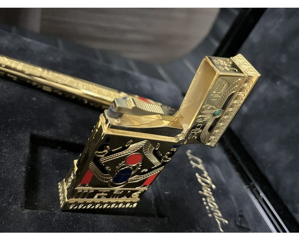 S.T. Dupont Pharaoh Set Limited Edition Fountain Pen and Lighter