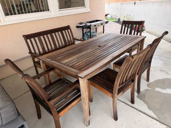 Patio teak set