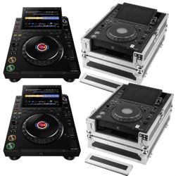 AlphaTheta CDJ-3000X DJ Media Players w/ Odyssey FZ3000X Black Label