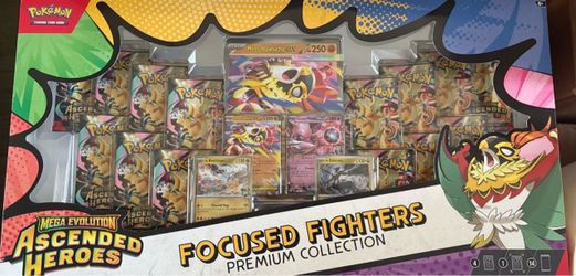 Pokémon Mega Evolution Ascended Heroes Focused Fighters Premium Collection Sam’s Club