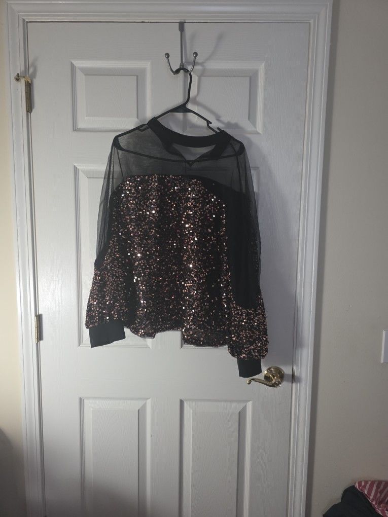 Sequence and Mesh Blouse