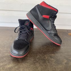 Air Jordan 1 Retro Mid Last Shot Shoes Black Red Yellow 554724-076 Men’s 8.5