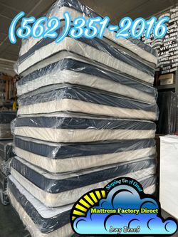 Pillow top full size mattress and box spring bed set colchón y tambor