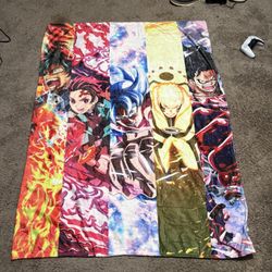 Throw Blanket Anime Characters
