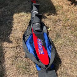 Kidder Redline Classic Slalom Water Ski with Carrying Case