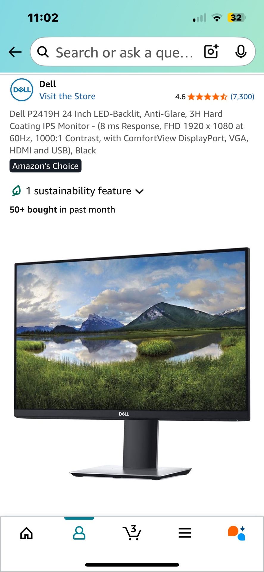 24’’ Dell Monitor - 1080