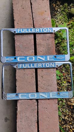 Cone Chevy License Plate Frames