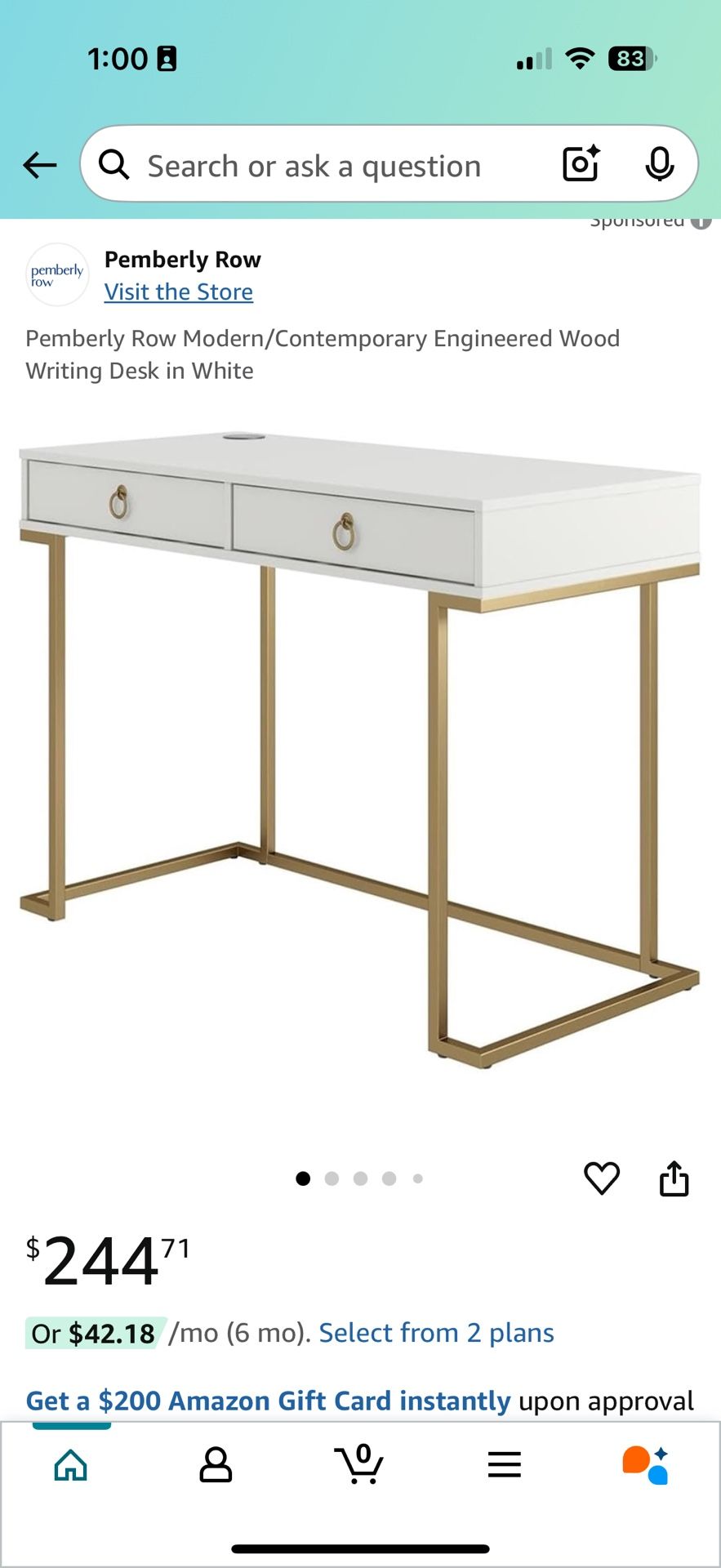 White Desk And Office Chair 
