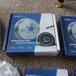 Front Disc Rotor Brake + Pad Drum And Shoes 