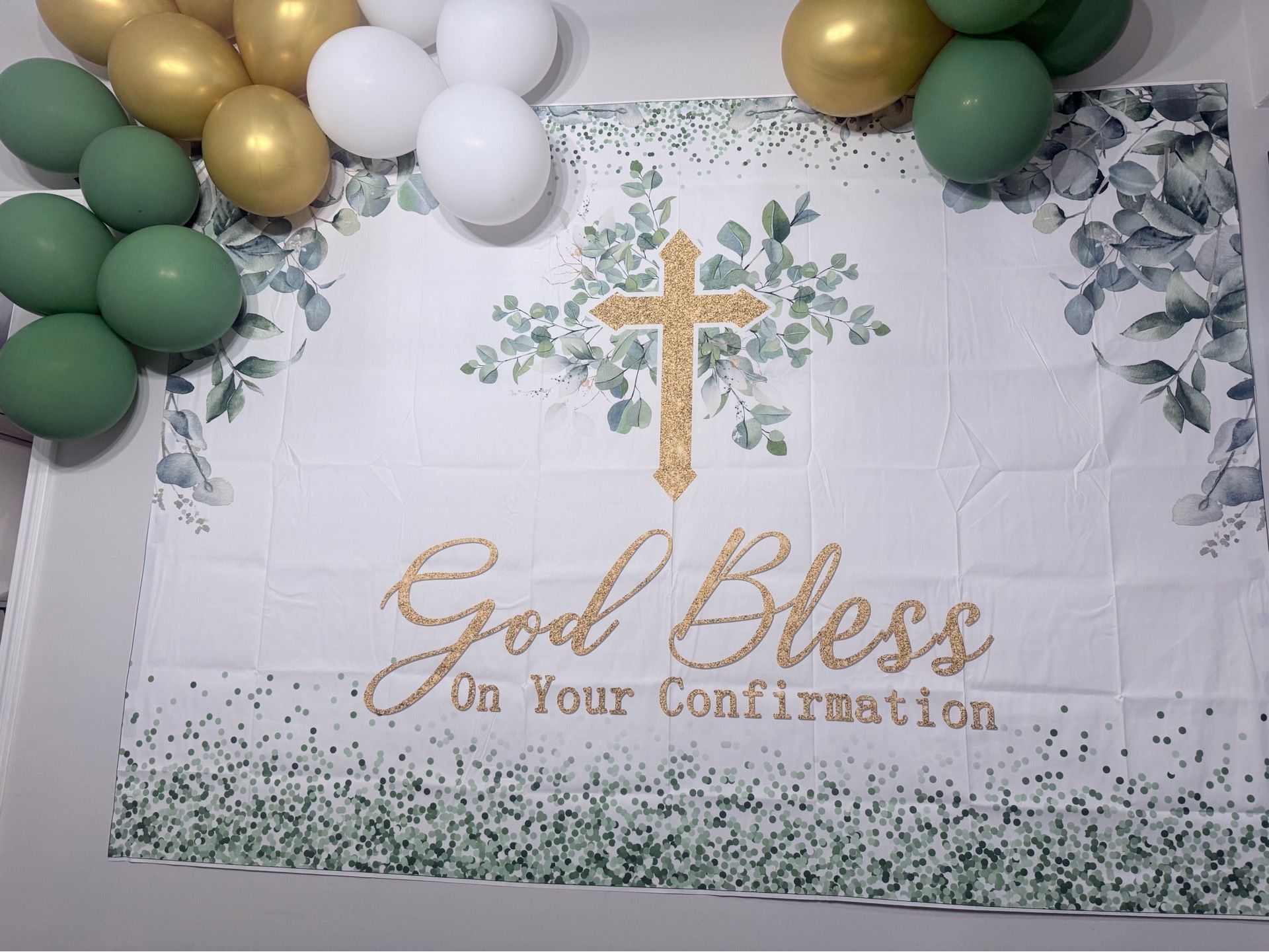 Confirmation backdrop