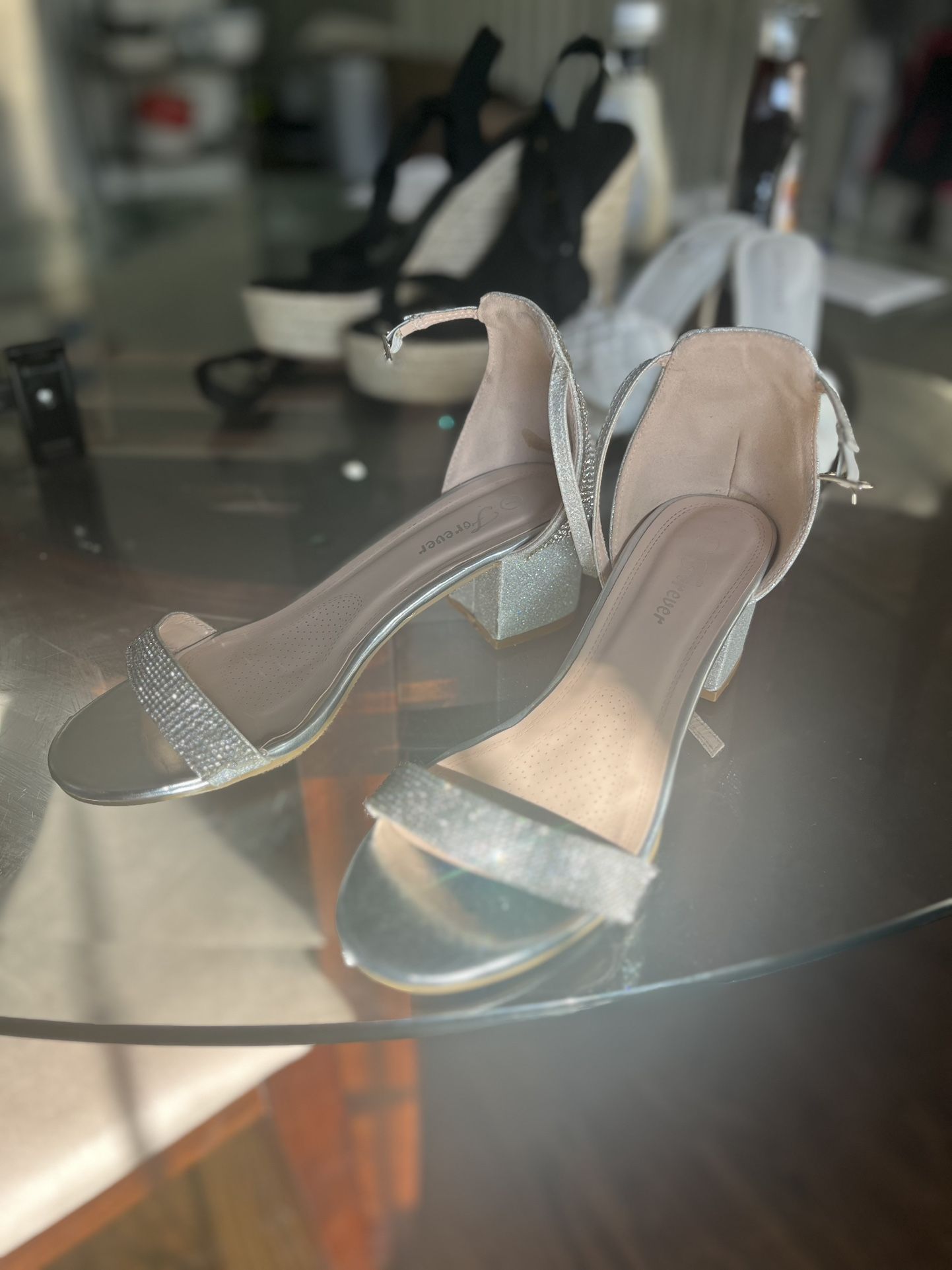 Evening Low Heels Rhinestone