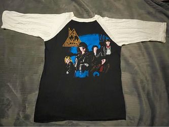 TWO 1980 Def Leppard’s “Pyromania” Concert T-Shirts