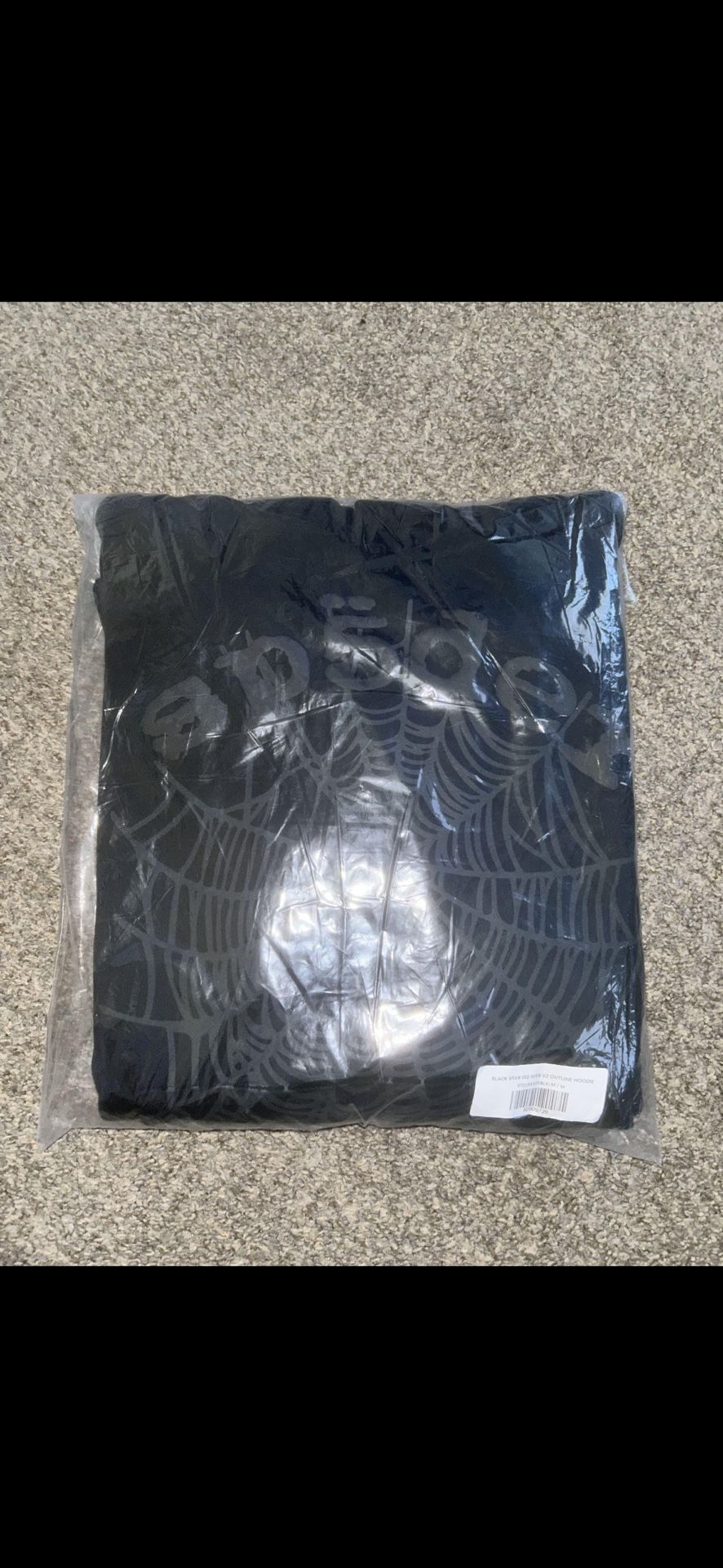 Black Og Spider Hoodie Size Small