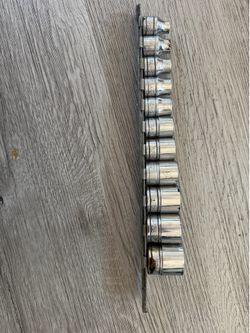 11 piece Snap On 3/8” socket set