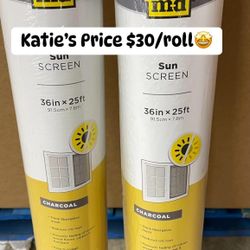 🛡️ M-D Sun 3-ft x 25-ft Charcoal Fiberglass Screen Mesh 🌞