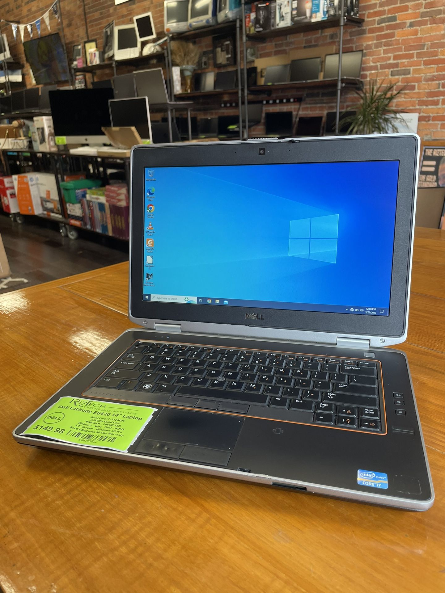 Nice Budget Laptop, Works Great And Many Ports i7 2.20GHz Quad Core 8GB RAM 256GB SSD 14” W10Pro