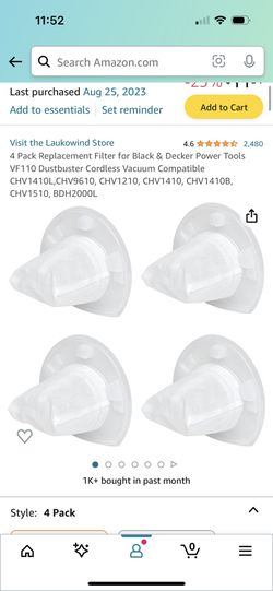 Black & Decker Vacuum Filter