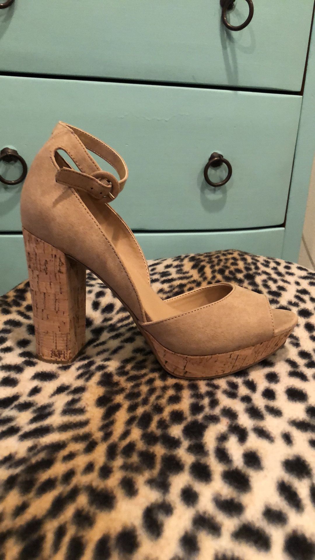 Brand new 4 Inch heels - cork - super comfortable