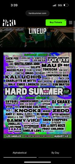 2 hard summer ga bands