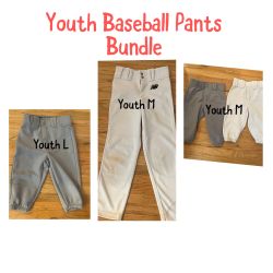 4 Pairs Of Youth Baseball Pants 