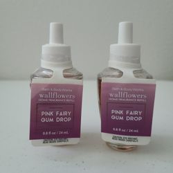 Bath and Body Pink Fairy Gum Drop Wall Flowers Refills 2-Pack