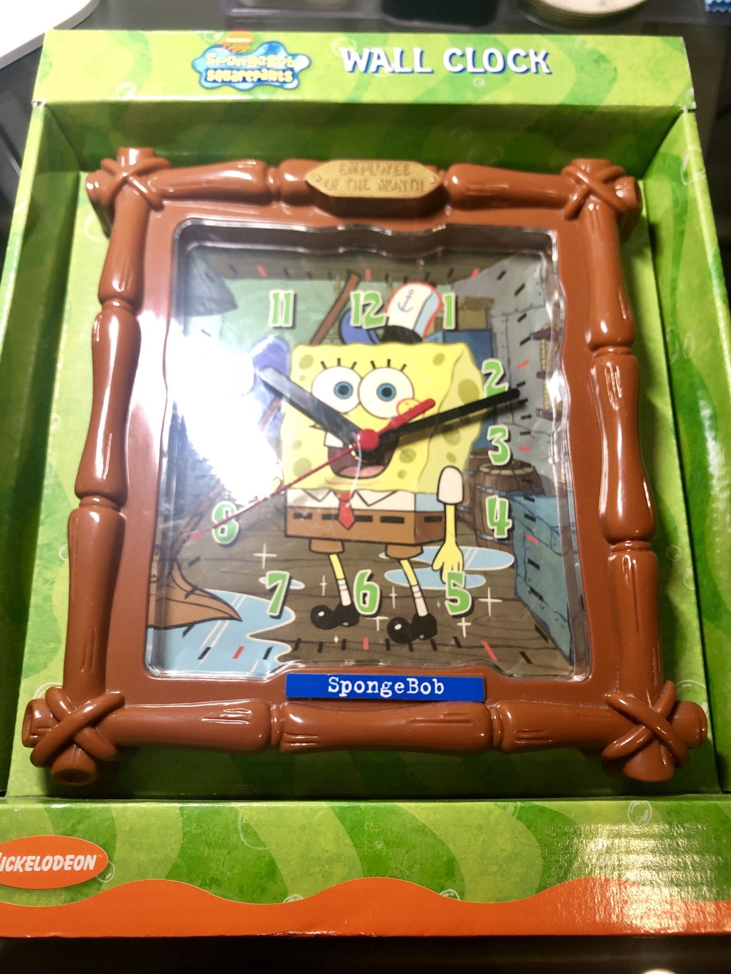 SpongeBob Wall Clock LIKE NEW!