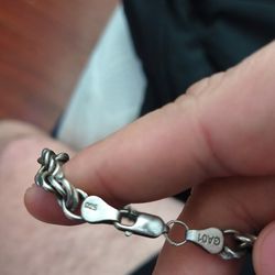 Real 925 Silver San Judas Chain