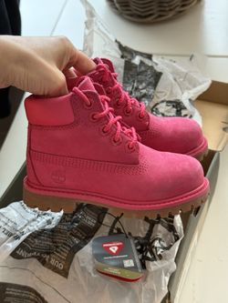 Timberland Leather Authentic Boots Size Toddler 8 Waterproof 