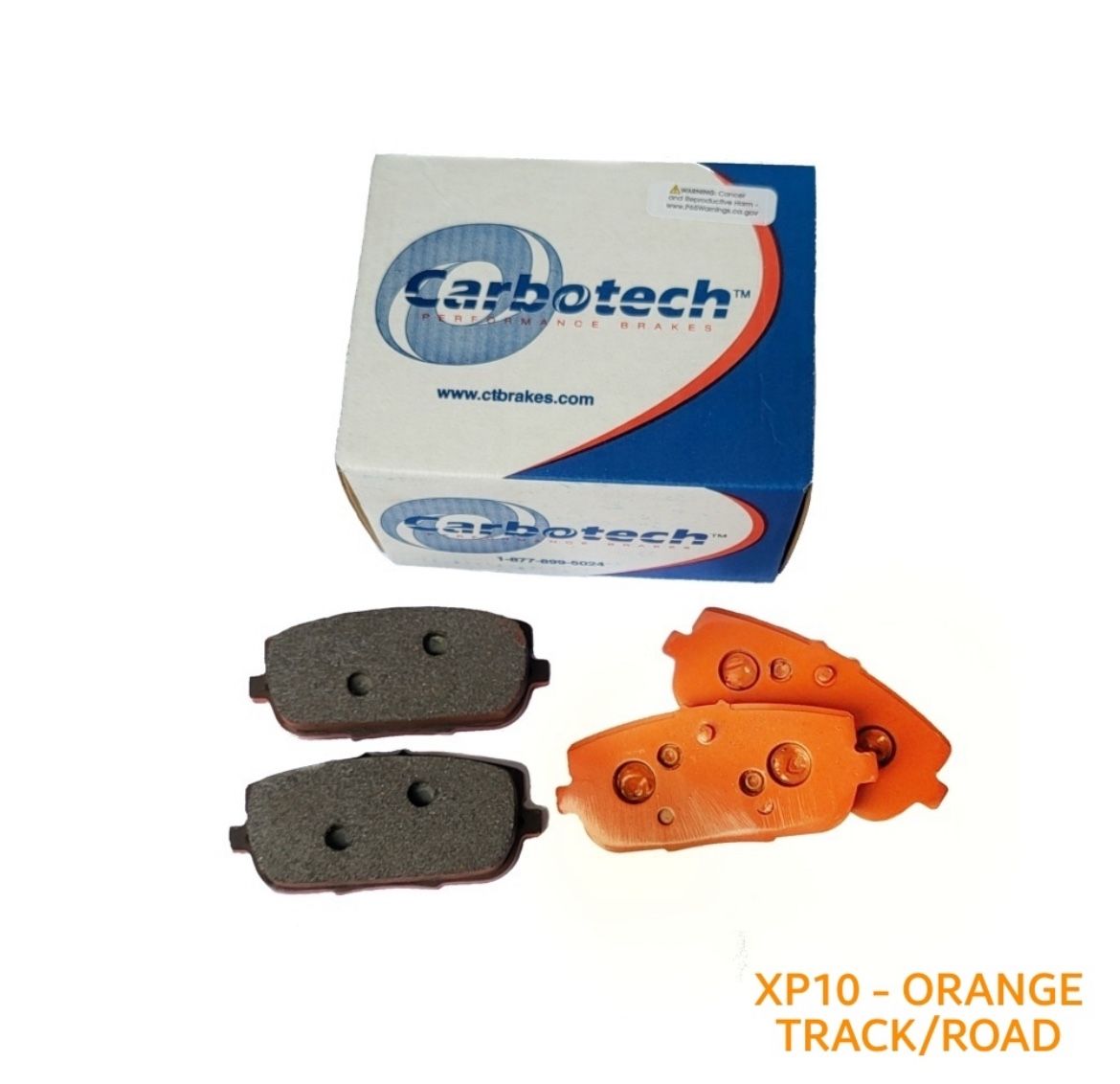 Carbotech XP10 Race Brake Pads - CT-MONO4-XP10 (Front Axle) Pro-Level Friction Compound | Extreme Temp Performance | Track/Day Use