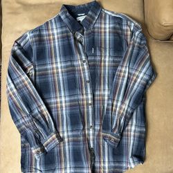 Men’s Plaid Carhartt Button Down Size 2XL Relaxed Fit