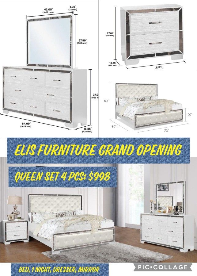 Elis Furniture Grand Opening 4 Pcs Set $998