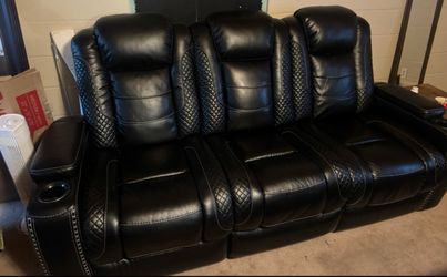 Electric leather recliner
